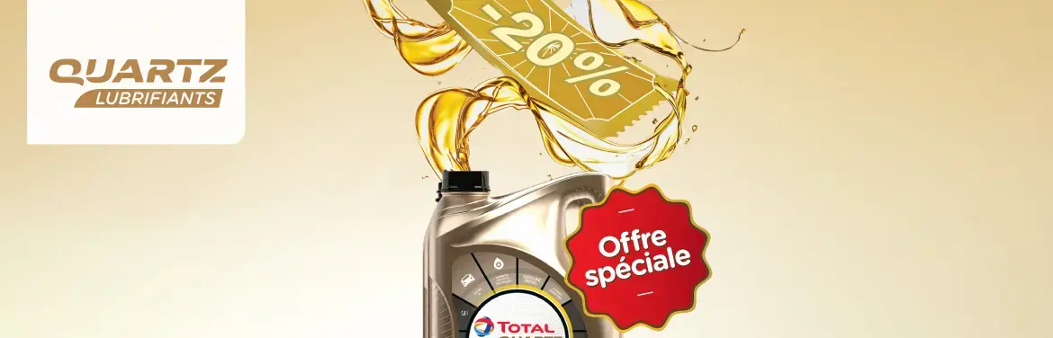 Promo sur l'ensemble de nos lubrifiants en stations-service TotalEnergies