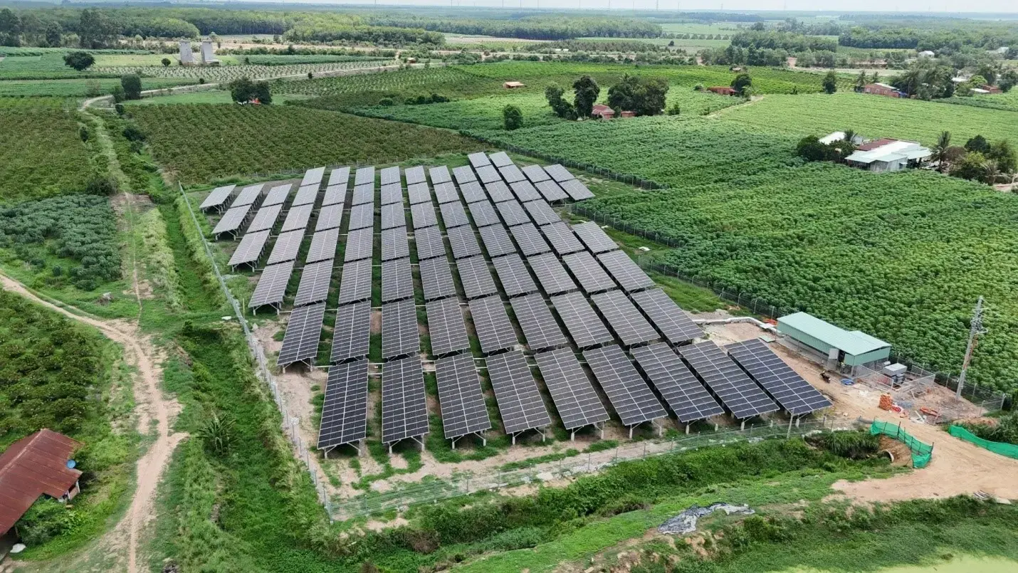 Hiep Phat International Agriculture - Vietnam - ground mounted on site solar installation - DG APAC