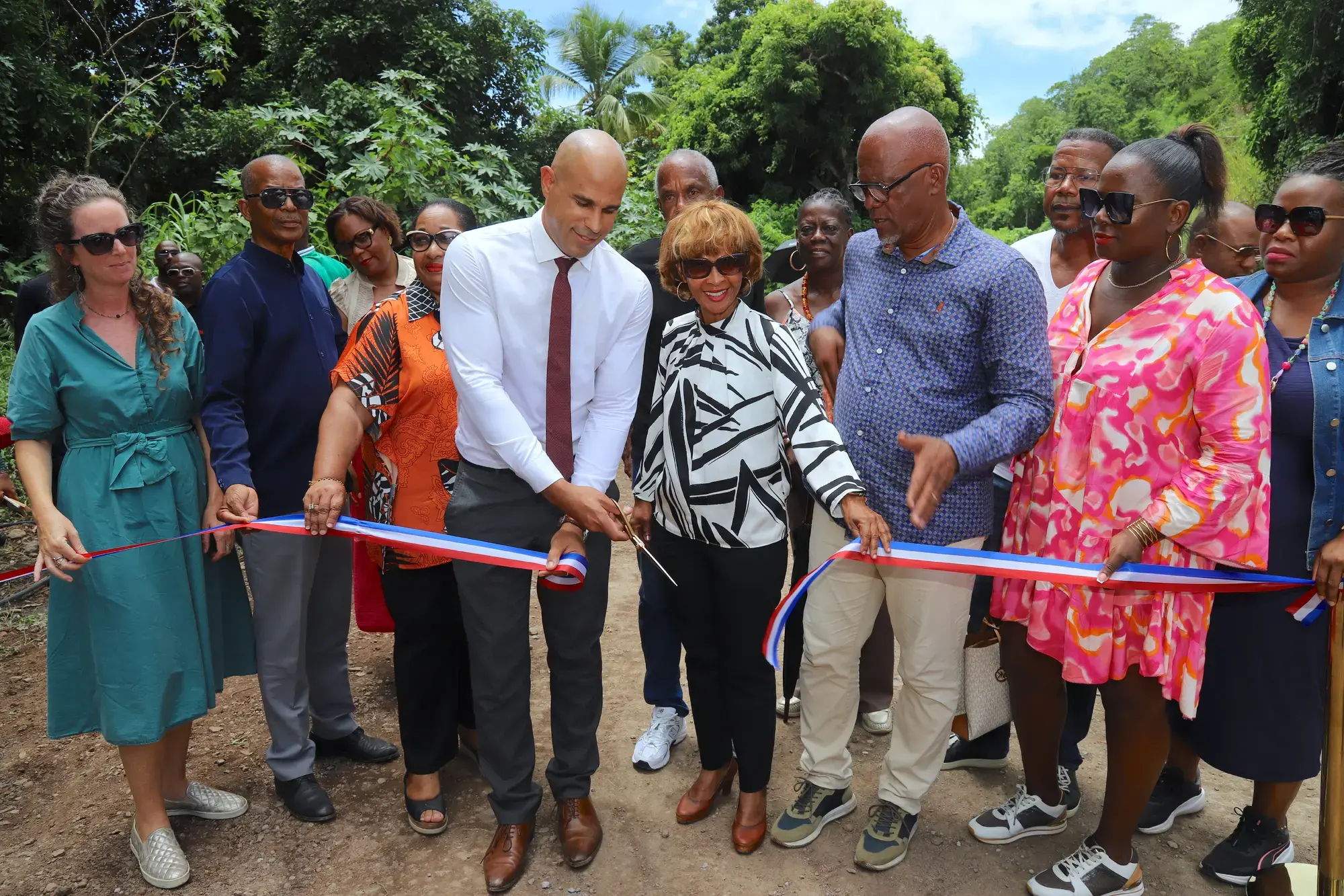 Inauguration centrale solaire de Beaugendre à Vieux-Habitants