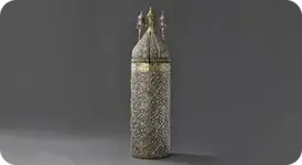 Torah Tik, Baghdad, 1847 Silver embossed, partially gilded, coral H. 92.5 x D. 27 cm Tel Aviv, private collection William L. Gross