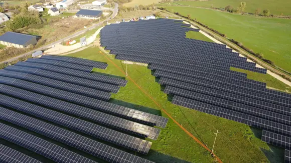 Photo vue aérienne centrale solaire de Laissac-Sévérac l’Église