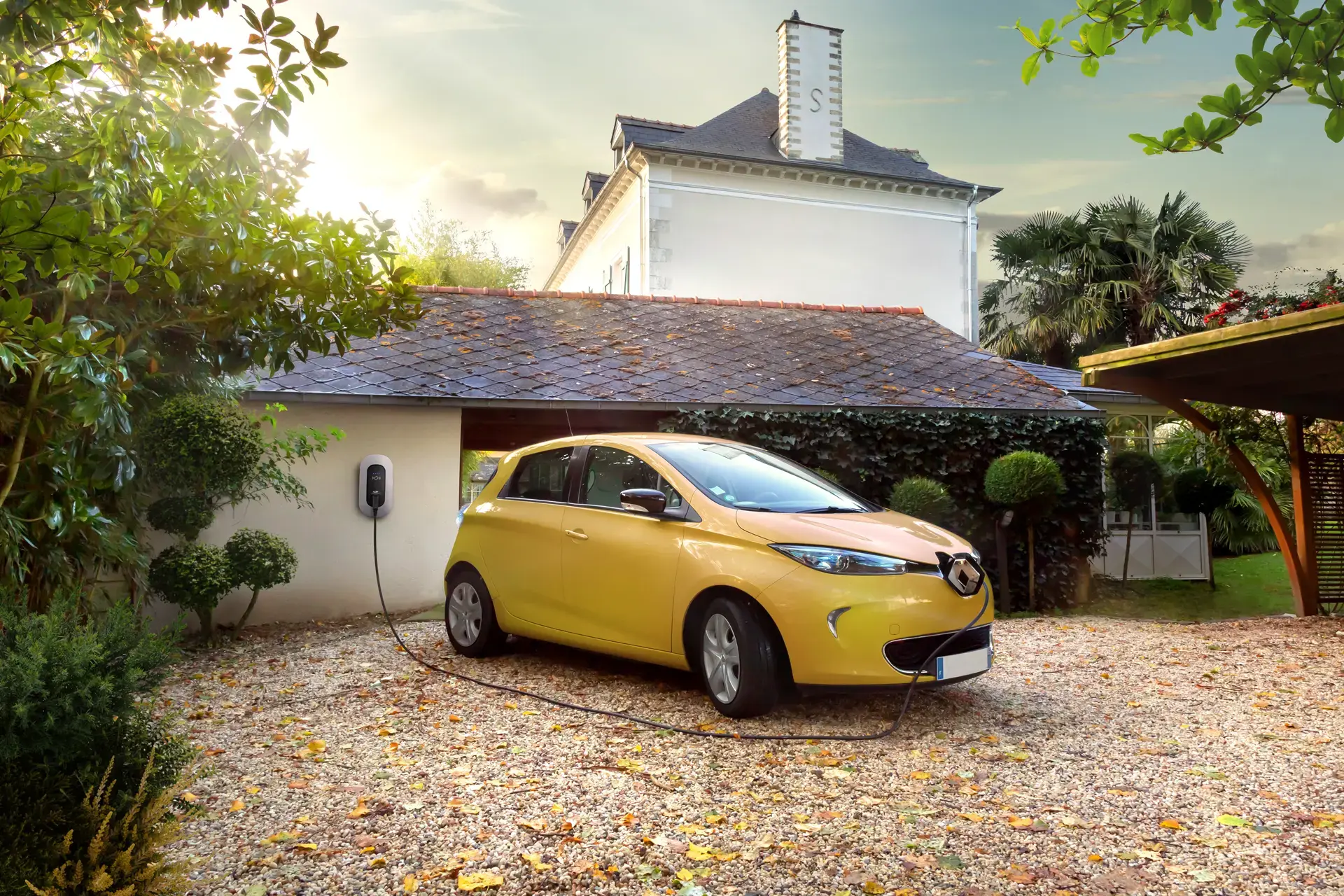 wagen opladen voor huis