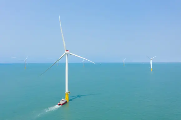 The Yunlin offshore wind farm off Taiwan