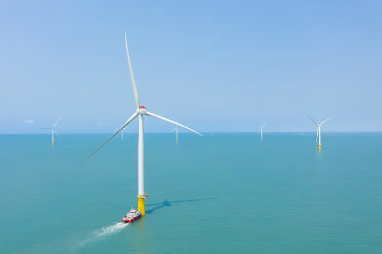 The Yunlin offshore wind farm off Taiwan