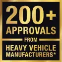 200 approvals from heavy_vehicle manufacturers