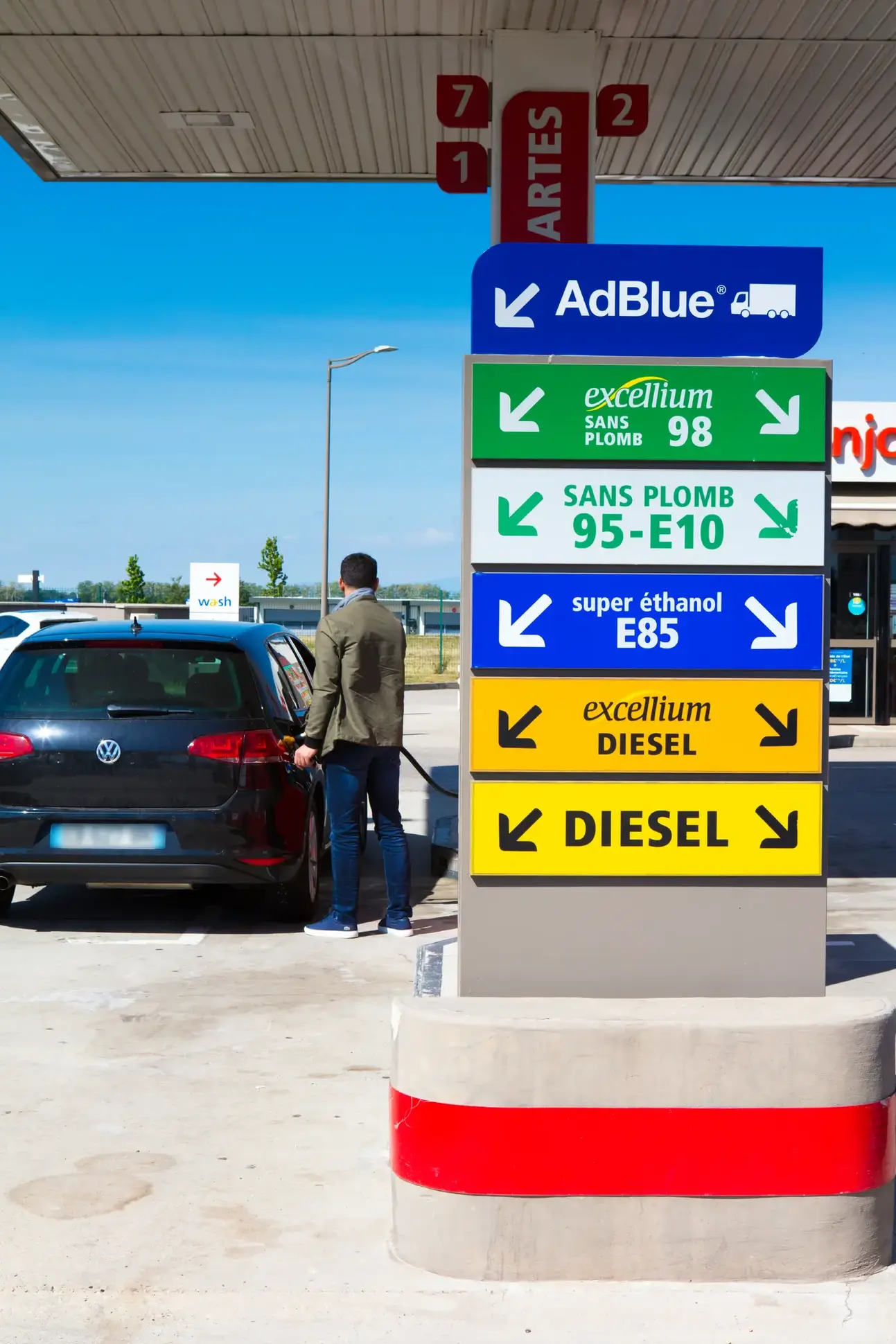Saint-Exupery service station in Colombier-Saugnieu, France