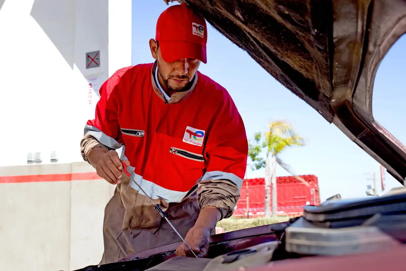 Service station of Bouregreg in Morocco