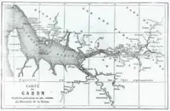 Carte ancienne du Gabon