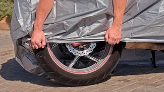 Motocicleta detenida