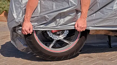 Motocicleta detenida