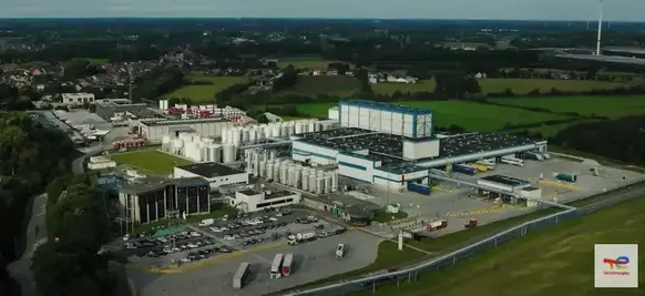 totalenergies ertvelde lubricants plant helicopter view