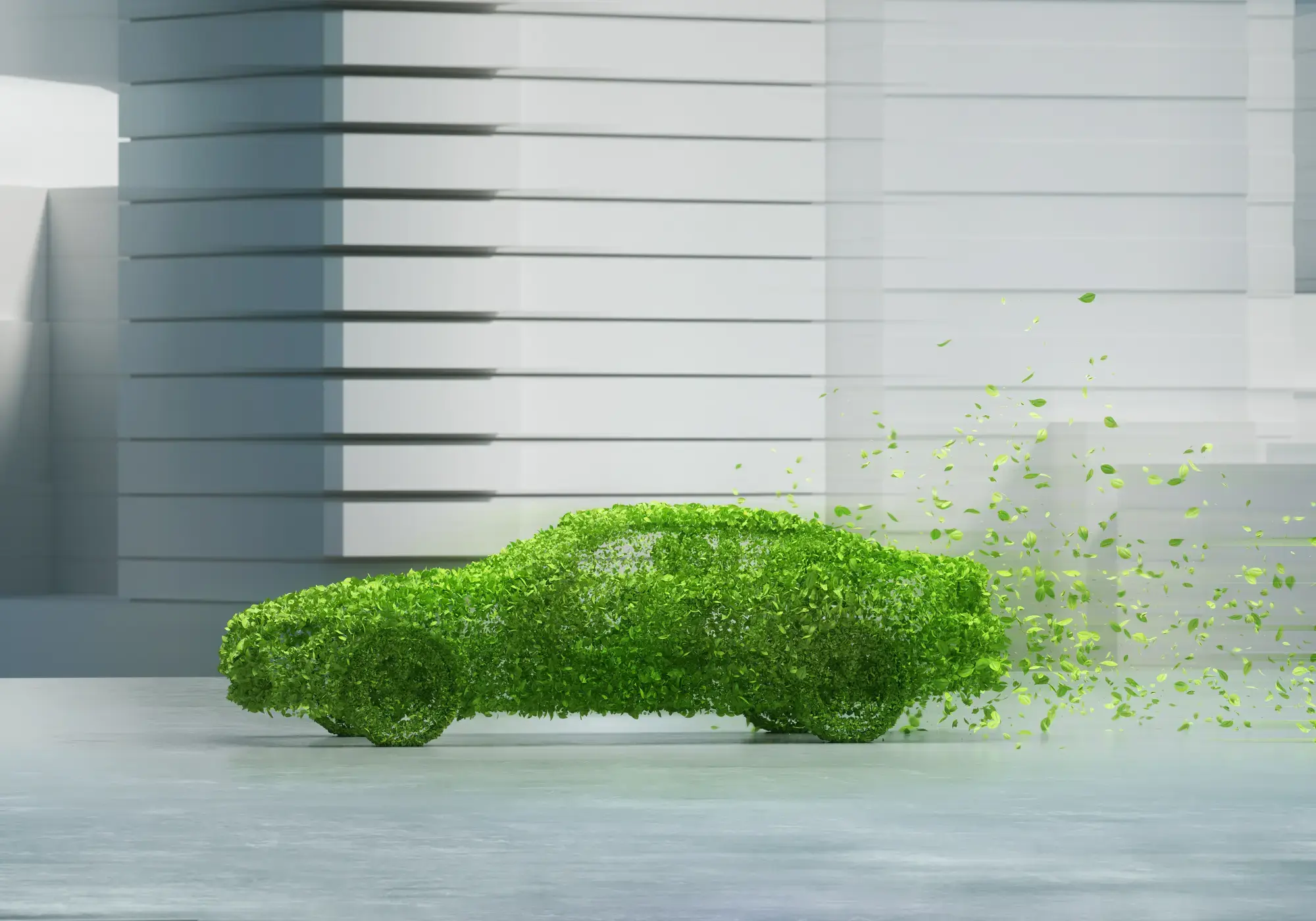 Green car illustration