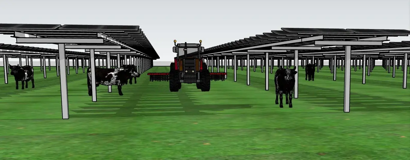 maquette projet agrivolatique de cressanges