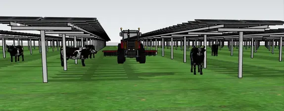 maquette projet agrivolatique de cressanges