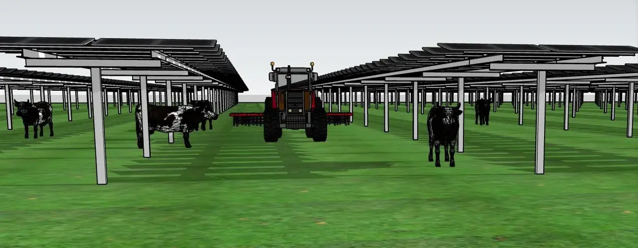 maquette projet agrivolatique de cressanges