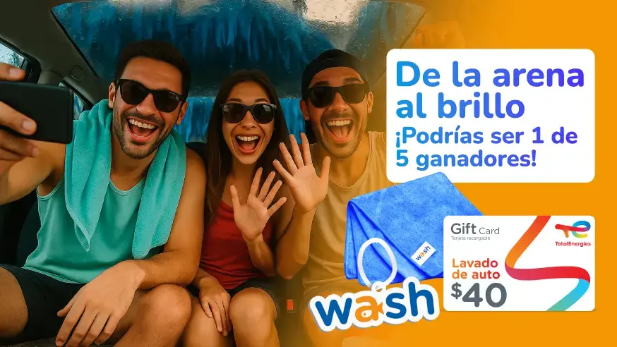 promocion De la Arena al Brillo con Wash