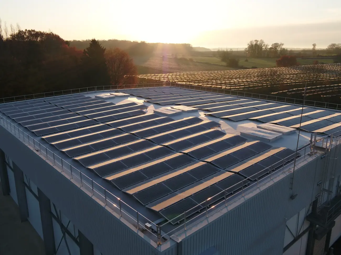 Total self-consumption photovoltaic plant at the SICA Charentaise Fruitières site in Pessines near Saintes (France)