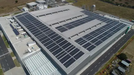 site of Yanmar's facility in India where the solar rooftop is installed by TotalEnergies ENEOS