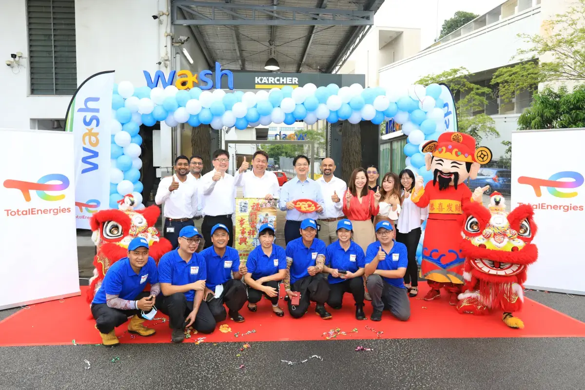 TotalEnergies car wash in Woodlands, Singapore