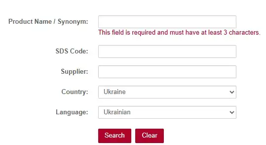 safety data sheet website