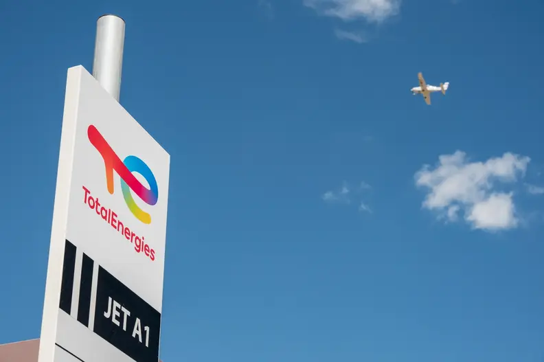 TotalEnergies refueling station at airport