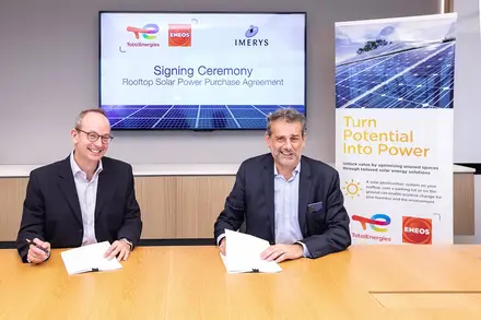 signing ceremony between TotalEnergies ENEOS and Imerys