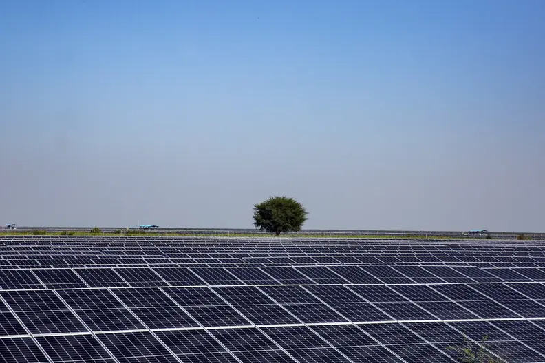 Khirasara Solar Power Plant, Gujarat, India