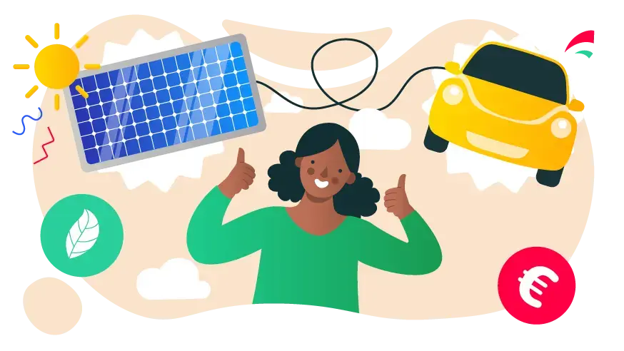 Comment recharger sa voiture électrique avec des panneaux solaires