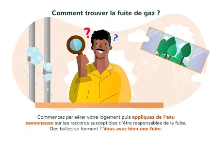 Comment trouver la fuite de gaz ?