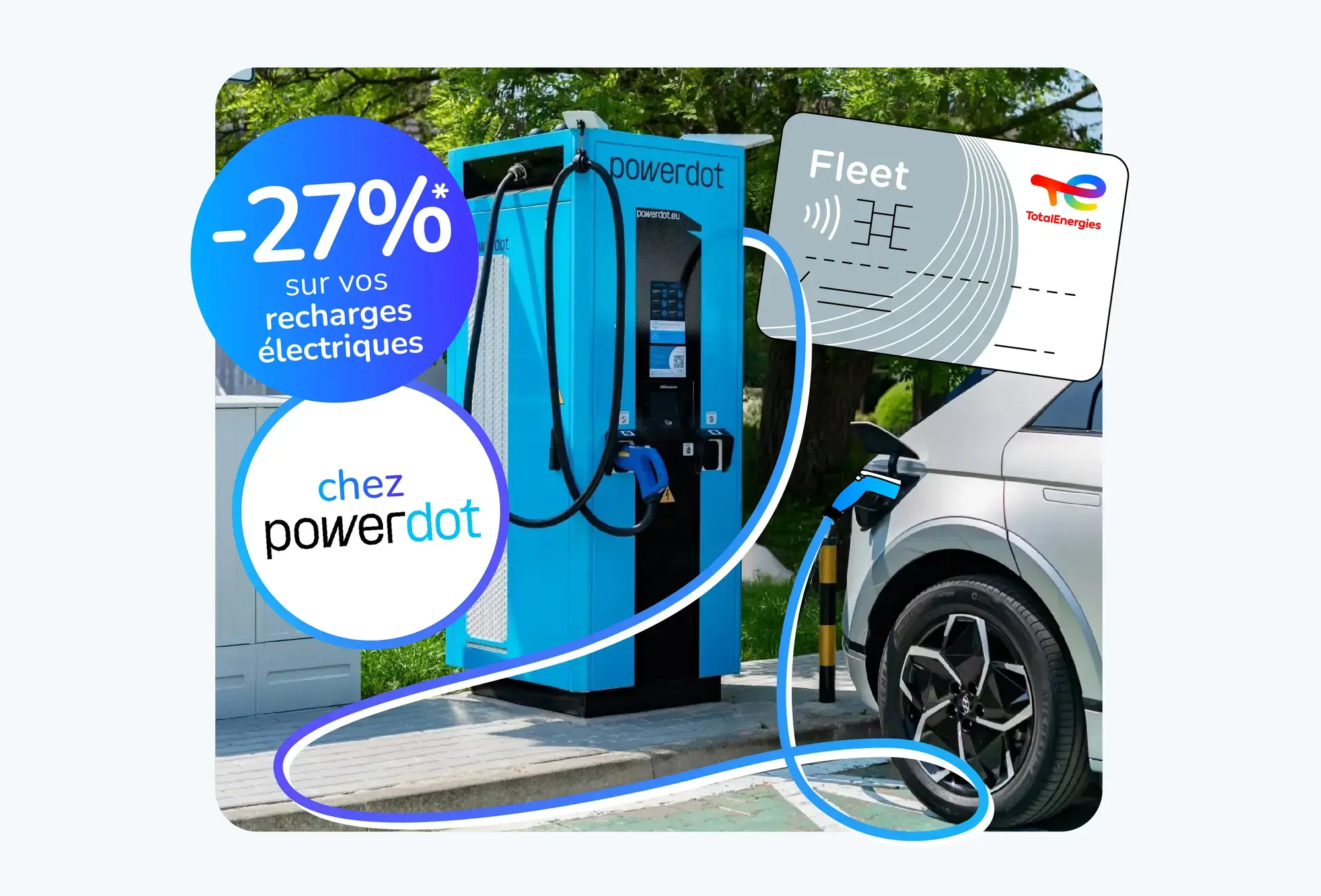 Partenariat carte Fleet de TotalEnergies et Powerdot