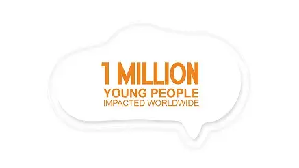 1 million young people impacted worldwide