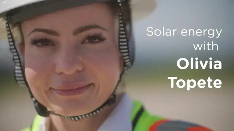 olivia topete, solar energy video