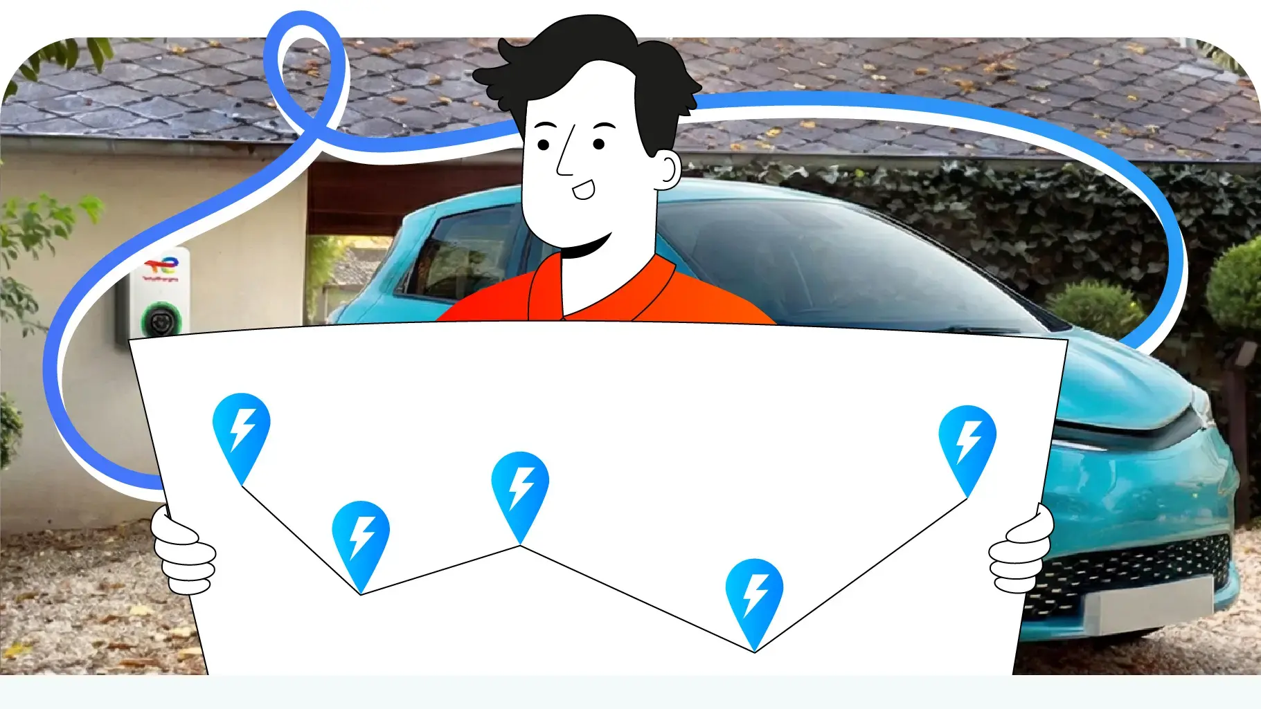 Planifiez vos trajets avec l'application Charge+ de TotalEnergies