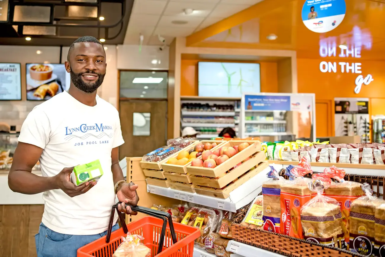Service station of Limuru Road in Kenya