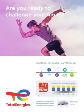 On the occasion of World Heart Day, TotalEnergies India launched the ‘Run for Heart’ Challenge, a virtual run