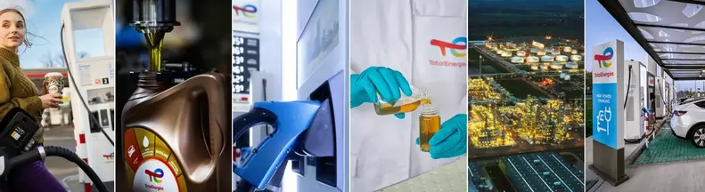 Cover Blog mit verschiedenen Produkten und Services von TotalEnergies