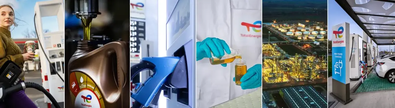 Cover Blog mit verschiedenen Produkten und Services von TotalEnergies