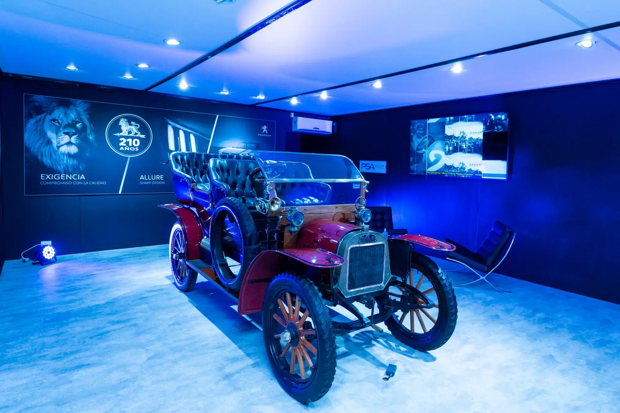 Los fanáticos de los autos podrán disfrutar del hermoso Peugeot Lion 1906