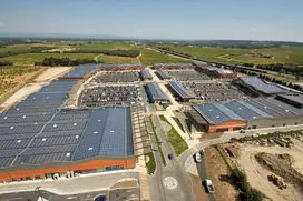 toit panneaux photovoltaics