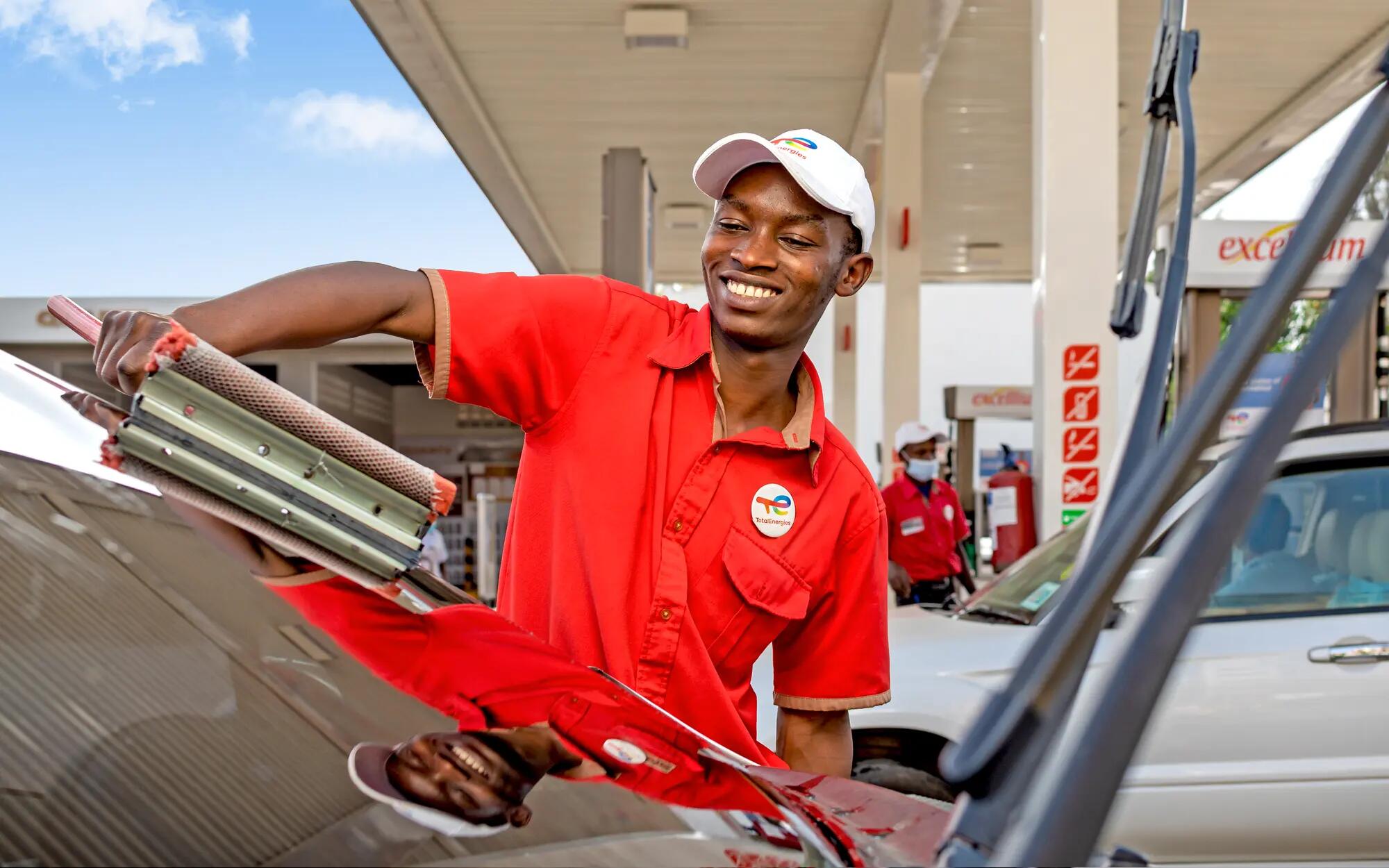 Service station of Limuru Road in Kenya