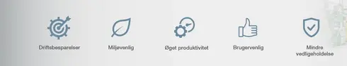 TOTAL FOLIA reducerer driftsomkostningerne, er miljøvenlig, øger produktiviteten, har høj brugervenlighed og giver mindre vedligeholdelse