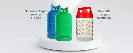 Natgaz and Sidaco gas cylinders