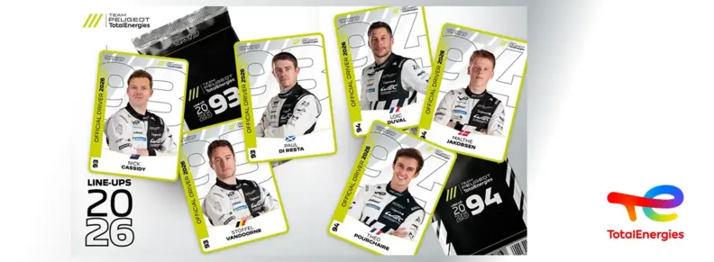 team peugeot totalenergies 2026 - 1360x500