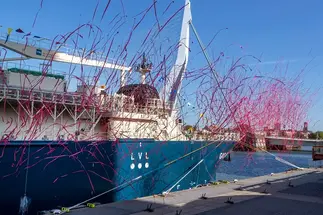 Gas Agility at Port of Rotterdam for her naming ceremony