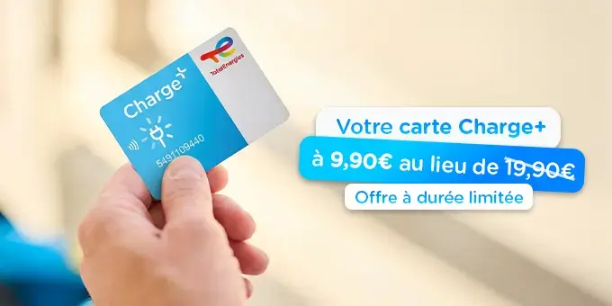 Votre carte charge + à 9,99 euros au lieu de 19,90 - offre à durée limitée