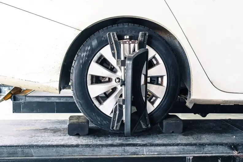 a wheel alignment