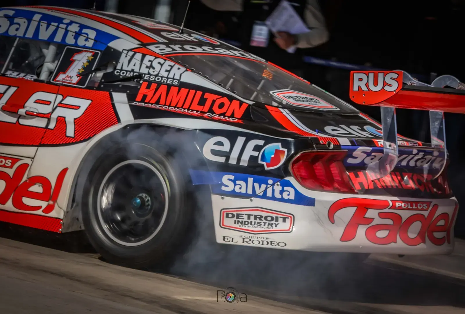 TC San Juan Villicum Desafío de las Estrellas ELF Mariano Werner Turismo Carretera Automovilismo Aceite De Auto Aceite De Motor Cambio De Aceite La Máxima Ford Mustang