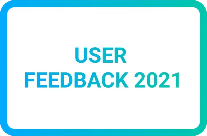 User feedback 2021