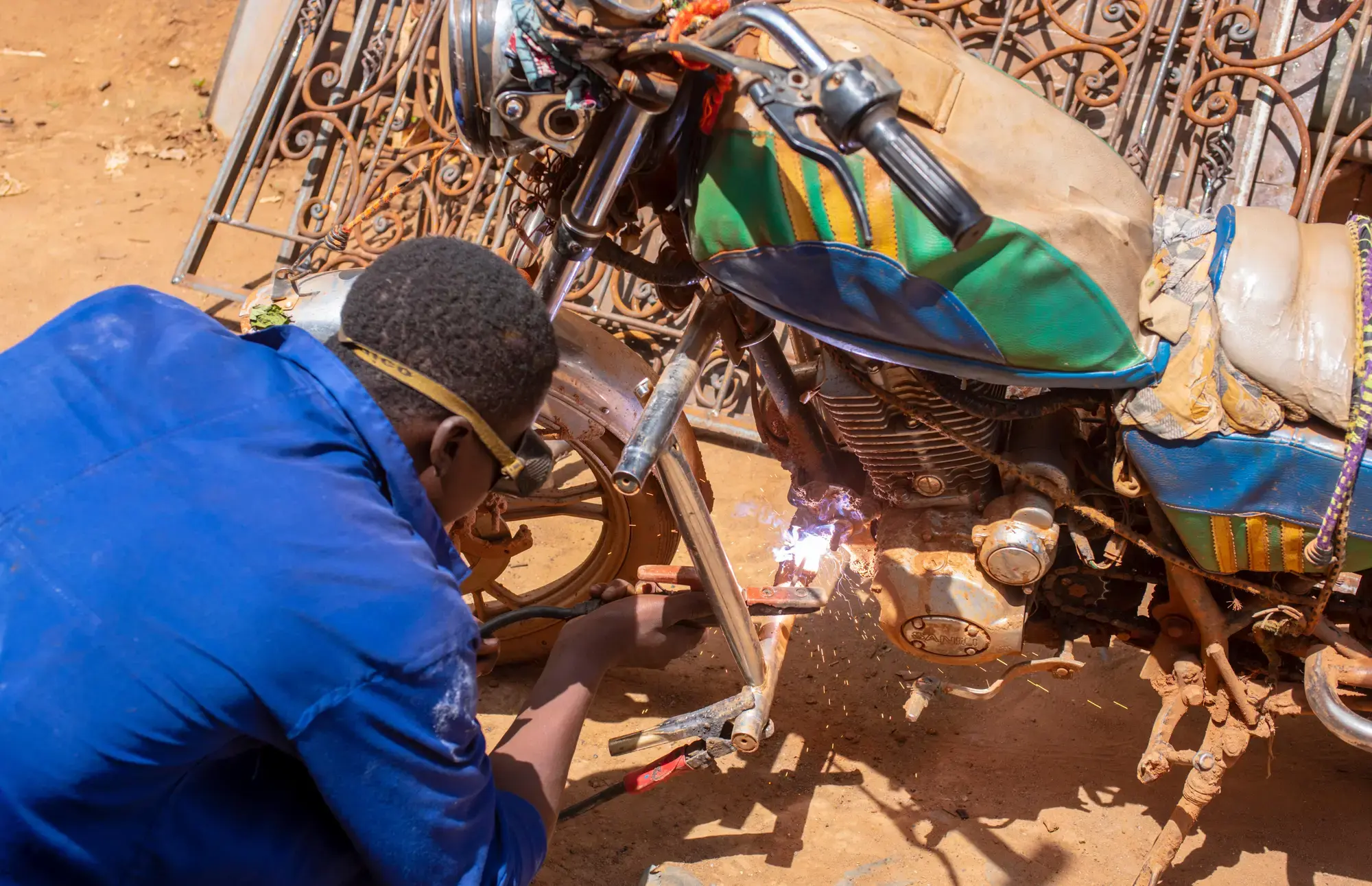 Entretien d'une moto