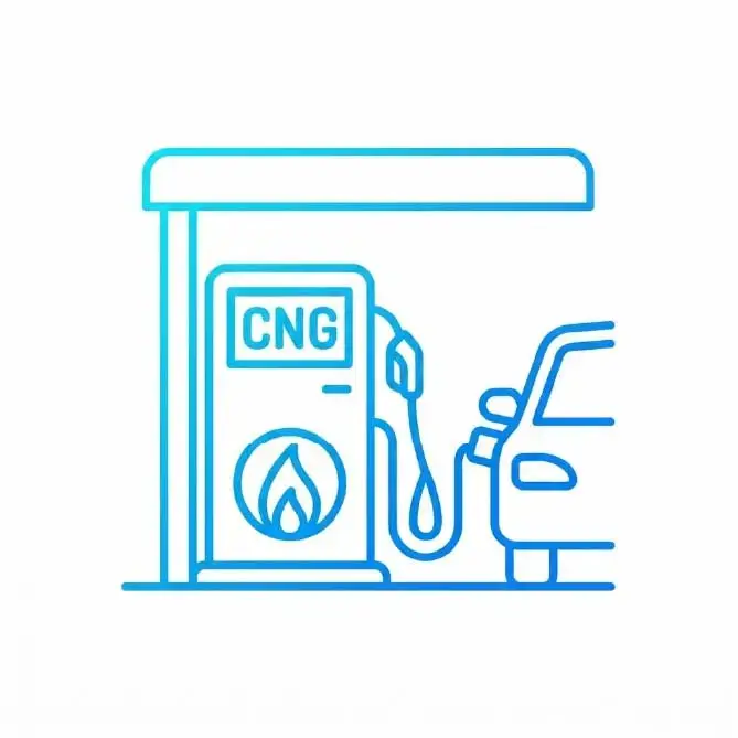 totalenergies  illustratie CNG dispenser